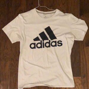 Black and white adidas t-shirt